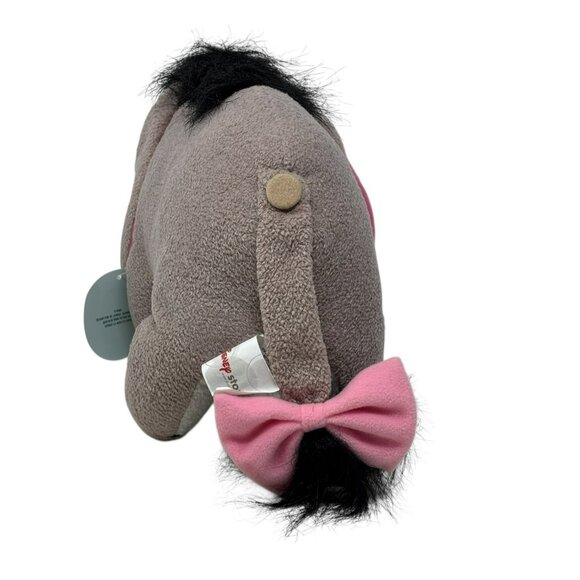 DISNEY STORE Eeyore Book of Pooh Gray Plush Donkey Pink Bow NWT - Picture 6 of 7